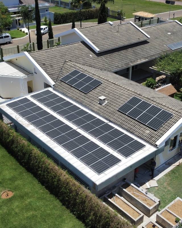 Instalação de energia solar residencial executada pela Prime Cidade